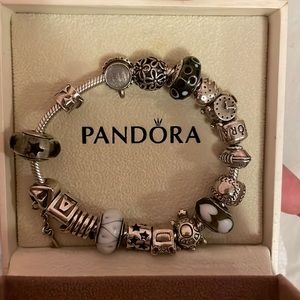 PANDORA Charms @ $15 & Bracelet @ $30